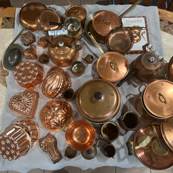53pc Copper Cookware and Bakeware Collection - Picture 1 of 15
